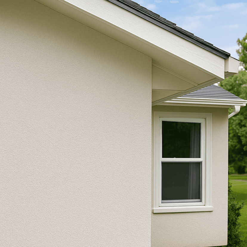 Stucco repair and painting project