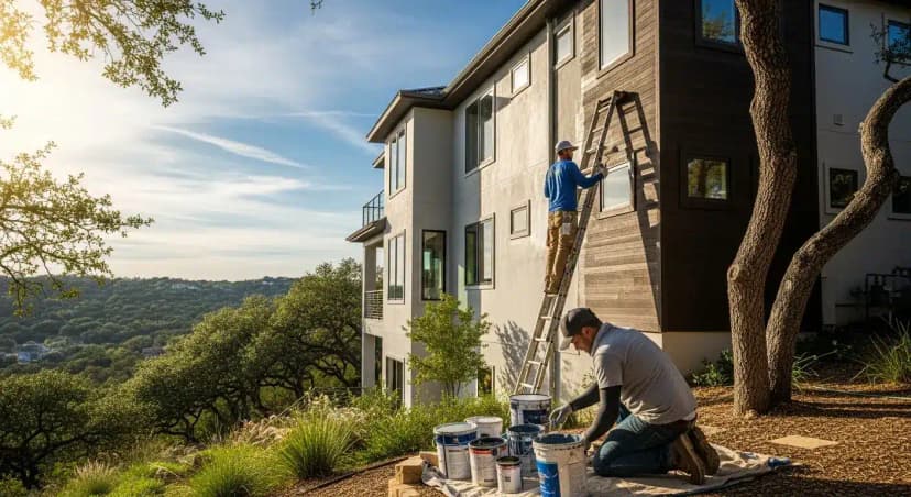 Exterior painting in West Lake Hills
