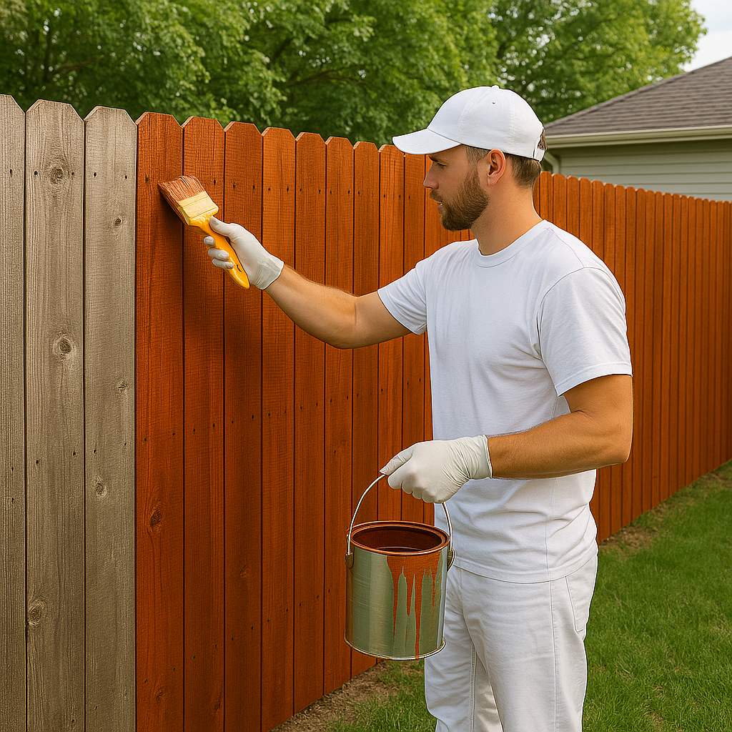 Fence-painting