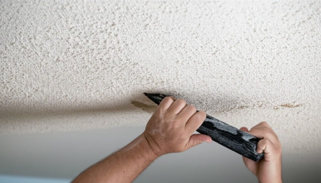 removing-or-scraping popcorn-ceiling